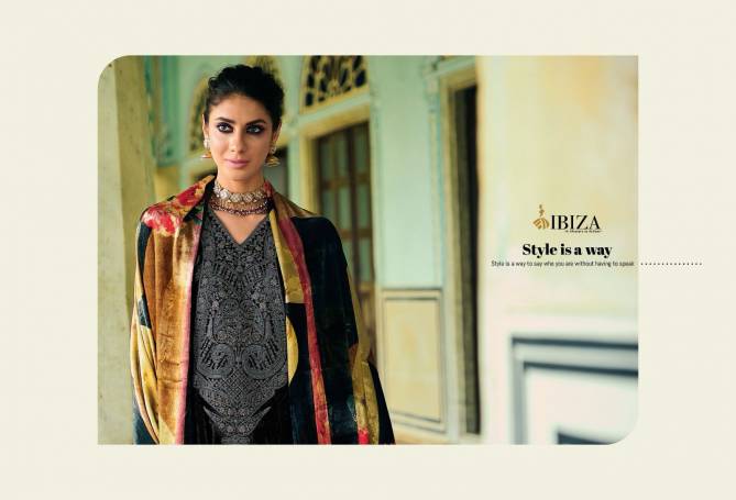 Khoobsurat By Ibiza Viscose Velvet Pashmina Dress Material Catalog
